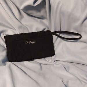 Vera Bradley Black Quilted Wristlet
